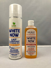 Bottle White Now Lightening Milk Triple Action Lotion 250ml + Oil - Afro Body Glow